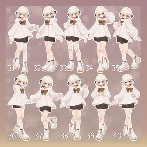 【無料有/＋Free sample】Pose Animation Set 25【50種】 缩略图 5