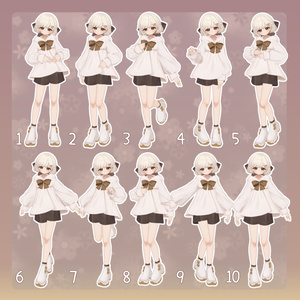【無料有/＋Free sample】Pose Animation Set 25【50種】 缩略图 2