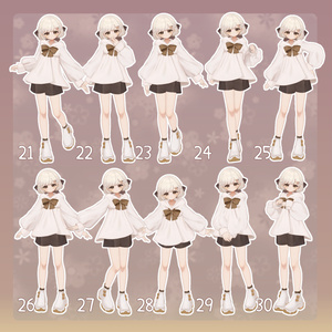 【無料有/＋Free sample】Pose Animation Set 25【50種】 缩略图 4