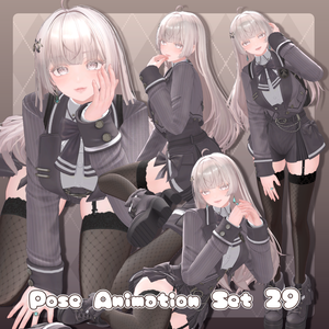 【無料有/＋Free sample】Pose Animation Set 29【50種】
