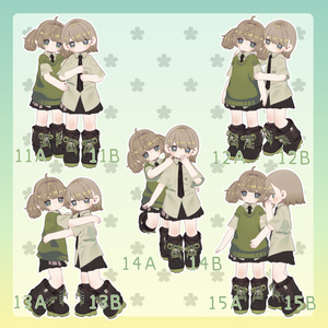 【無料有/＋Free sample】Pose Animation Set 37【50種】 缩略图 4