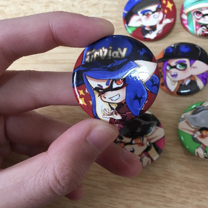 スプラトゥーン2 タコ 32mm 缶バッチ - 水野いちご店 - BOOTH