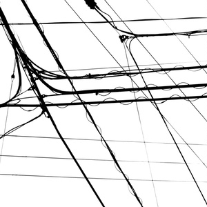 電線1　アクリルブロック