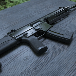 3D model] JSDF Type 20 5.56mm rifle assault rifle