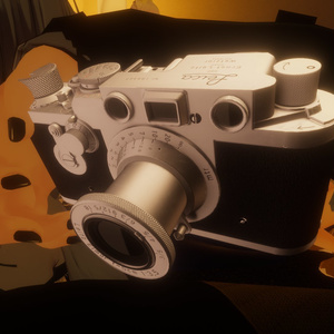 【VRChat向け】フィルムカメラ、ライカ Leica IIIf 【3Dモデル】