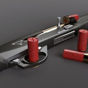 Benelli m2 JW Custom [3D model] for VRChat