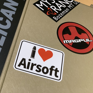 I LOVE Stickers for Airsofter