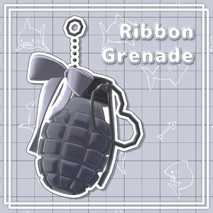 【VRC想定】Ribbon Grenade【3D小物】