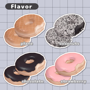 【無料/free】Donuts！【3D小物】 缩略图 2