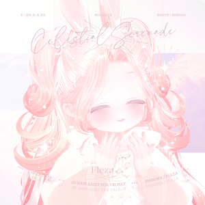 VRC用ヘアスタイル「StellarCascade」【Fleza/マヌカ/パピヨン対応】