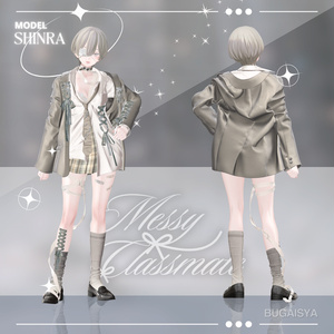 【VRC】ギミック搭載衣装 👔「MessyClassmate」 👔【5アバター対応】 缩略图 27