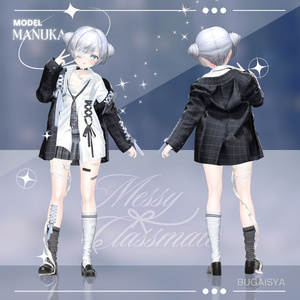 【VRC】ギミック搭載衣装 👔「MessyClassmate」 👔【5アバター対応】 缩略图 24
