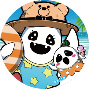 【缶バッジ】夏のばけごろう＆ミニばけ