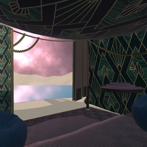 【VRChat想定】ゴールド・オアシス・テント 缩略图 4