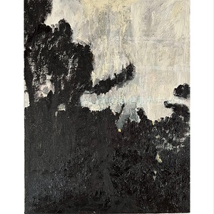 原画・油彩「見知らぬ風景」額装・約12×16㎝・壁掛け・独立スタンド
