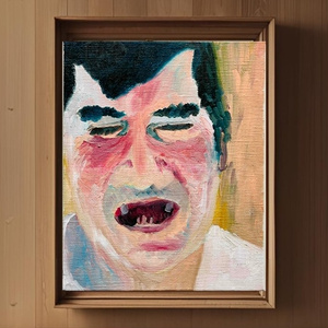 38×46㎝「リアルあかちゃん。2」油彩・原画・F8 38×46