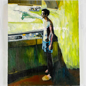 油彩画 38×46㎝「西洋式テーブルA」F8・原画・油彩 - かいがの