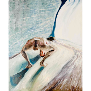 油彩画 38×46㎝「西洋式テーブルA」F8・原画・油彩 - かいがの
