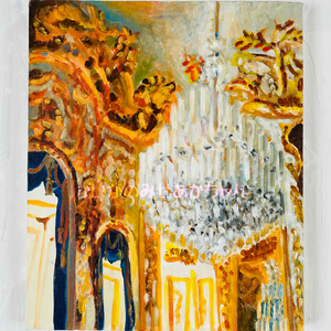 数量は多 油彩画 38×46㎝「西洋式テーブルA」F8・原画・油彩 - かいがの 絵画