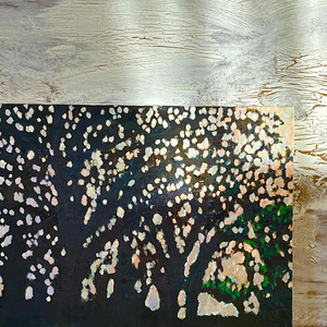 絵画 『 Aphrodite』空 油彩・原画・丸形アートパネル 直径25cm