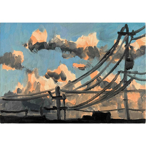Original oil painting "Morning Landscape 2026613-2"...
