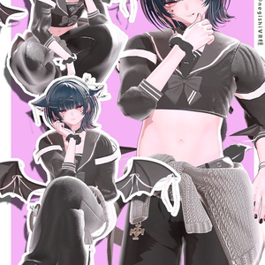 🩶🖤 小悪魔セーラー / 38アバター対応 🖤🩶 缩略图 36
