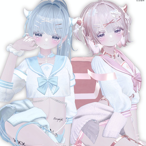 🩶🖤 小悪魔セーラー / 38アバター対応 🖤🩶 缩略图 39