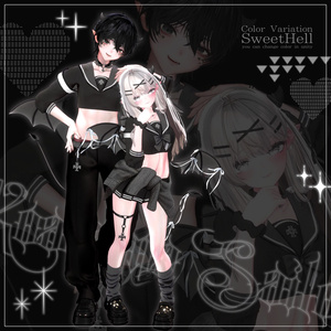 🩶🖤 小悪魔セーラー / 38アバター対応 🖤🩶 缩略图 6
