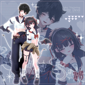 🩶🖤 小悪魔セーラー / 38アバター対応 🖤🩶 缩略图 9