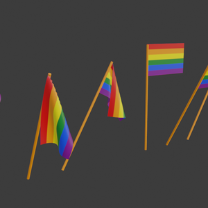 Pride Flag Fbx / Blend