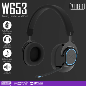 【Modular Avatar】w653 Headset | Gaming Headset for VRChat