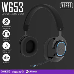 【Modular Avatar】w653 Headset | Gaming Headset for VRChat