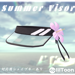 【VRChat向けアクセサリ】Summer Visor
