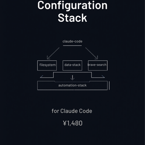 MCP Configuration Stack for Claude Code — 設定済みスタック3種