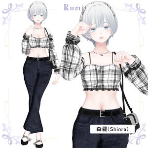 【PB】【 8アバター対応】 Hana Jeans 【VRChat想定】 缩略图 8