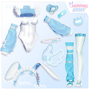 【15アバター対応】 Hopping Jersey_Re 【VRChat想定】 缩略图 8