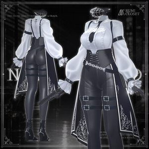 【15アバター対応】 Noir Hound 【VRChat想定】 缩略图 3