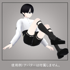 【VRC想定衣装】シャツガーター&バニーボーイ【#PlusHead 　+Head対応】 缩略图 8