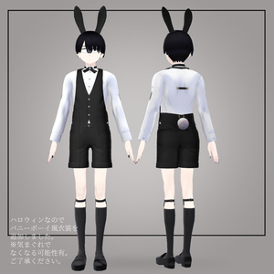 【VRC想定衣装】シャツガーター&バニーボーイ【#PlusHead 　+Head対応】 缩略图 9