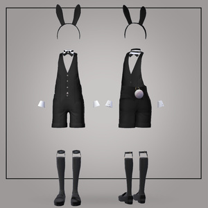 【VRC想定衣装】シャツガーター&バニーボーイ【#PlusHead 　+Head対応】 缩略图 10