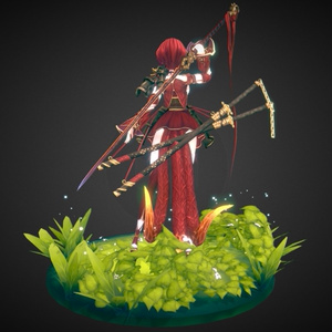 Original 3D Model [Ichiyo Akina] + Unity Package V.1.0.0 + VRM File Data 缩略图 3