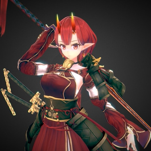 Original 3D Model [Ichiyo Akina] + Unity Package V.1.0.0 + VRM File Data 缩略图 2