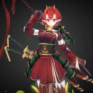 Original 3D Model [Ichiyo Akina] + Unity Package V.1.0.0 + VRM File Data 缩略图 7