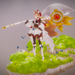 Original Character - Hoshi [Nine Tails Fox] - Humanoid Rig + UnityPackage + VRM File 缩略图 2