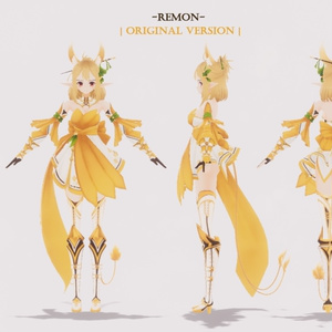 Original Character - Remon [Little Fox Girl] - Humanoid Rig + Unity Package +VRM data 缩略图 11