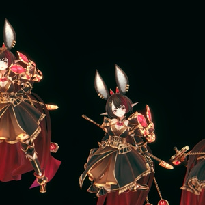 Original 3D Character - Noire [Unity Package + VRM] 缩略图 7