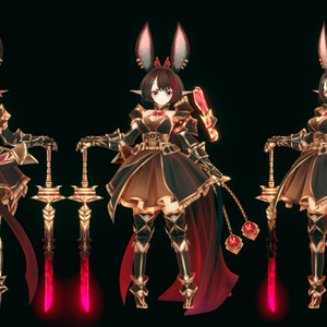 Original 3D Character - Noire [Unity Package + VRM] 缩略图 5