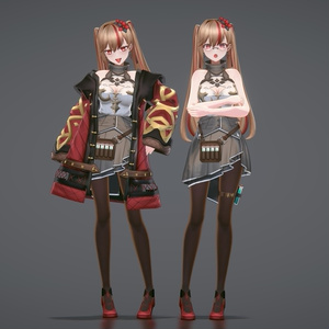 Original 3D Character (Maia Girardi) - [ VRChat + VRM +Unity Package] 缩略图 3