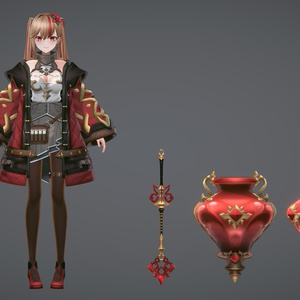 Original 3D Character (Maia Girardi) - [ VRChat + VRM +Unity Package] 缩略图 6