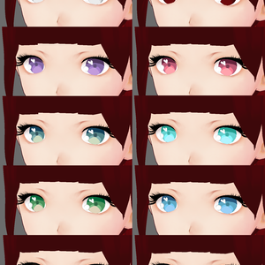 Vroid | Set of Iris Textures | Clean & Simple Style